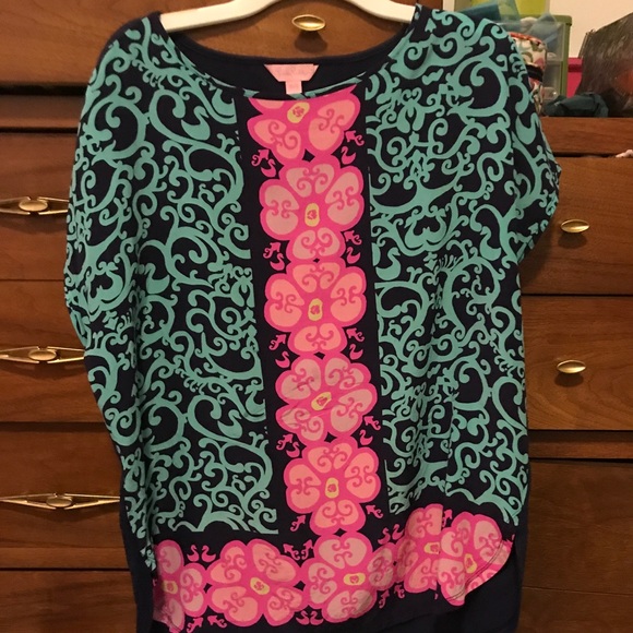 lilly pulitzer fountain hopping Marion Top - Picture 1 of 7